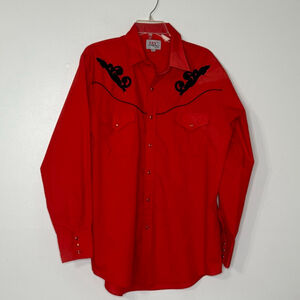 Sly Diamond Cattleman Western Shirt Size L